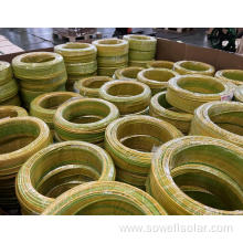 Grounding cable yellow green tinned alloy conductor wire